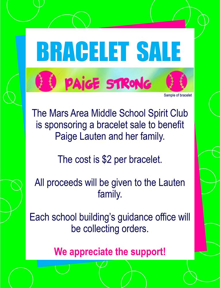 Bracelet Sales Flyer 